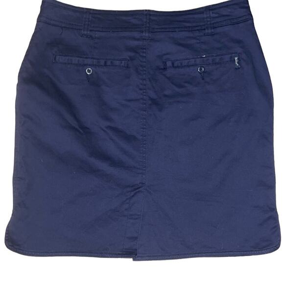 Woolrich Navy Blue Straight Fit Mini Skirt Coastal Casual Nautical Preppy Size 6 - Picture 4 of 8